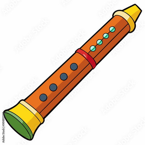 vector illustration of a wooden pencil