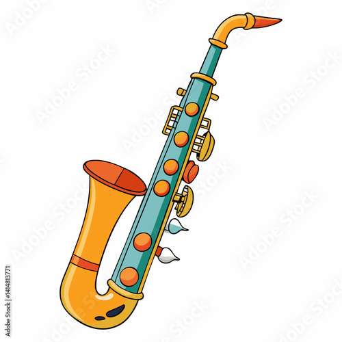 saxophone vector illustration