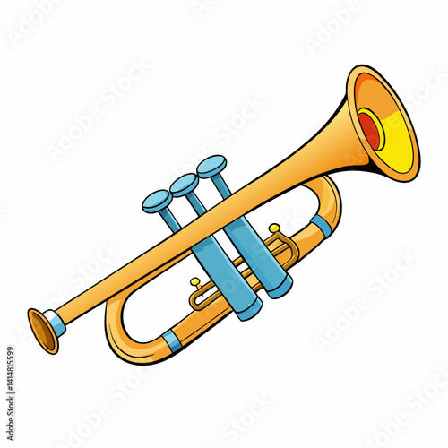 trumpet vector illustration