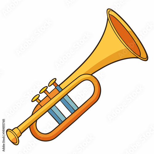 trumpet vector illustration