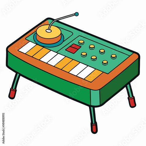 illustration of a table tennis