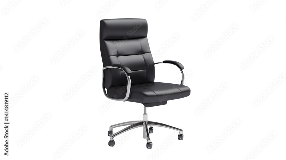 Professional Empty Office Chair Isolated on White Background Professional Empty Office Chair Isolated on White Background