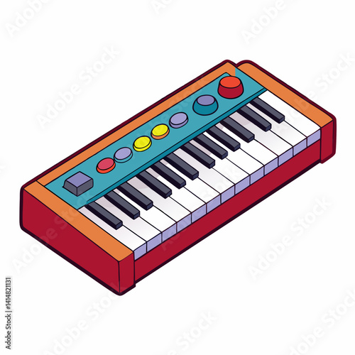 piano keys on white
