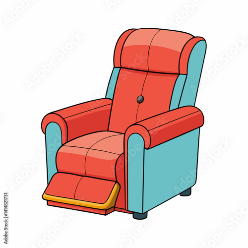 red leather armchair