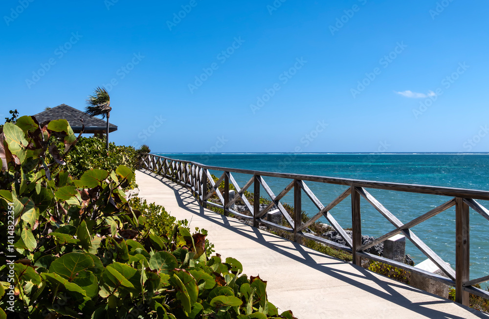 Beautifully Maintained Area Near the Monument of Wreck of 10 Sails on Grand Cayman Island