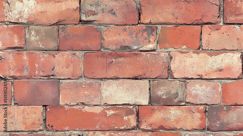 Aged terracotta brickwork surface with weathered texture and rustic charm Aged terracotta brickwork surface with weathered texture and rustic charm