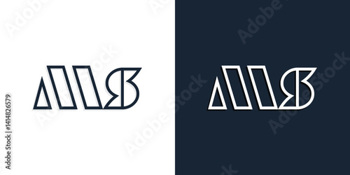 Abstract line art initial letters MS logo.