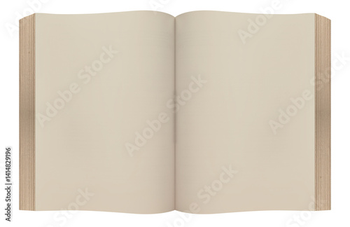 Open Book with Empty Pages