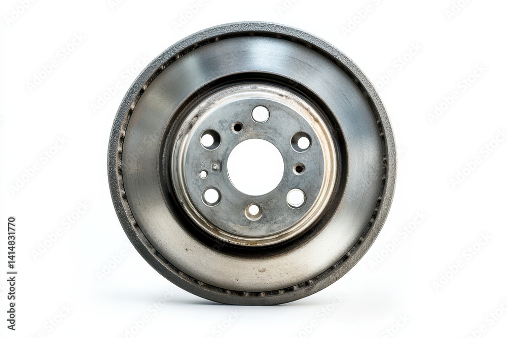 Detailed view of a metal brake drum highlighting its smooth surface and manufacturing precision
