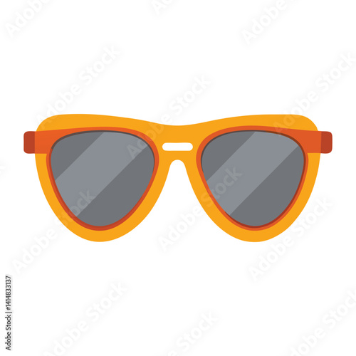 minimalist design sunglass vector illustration isolated on white