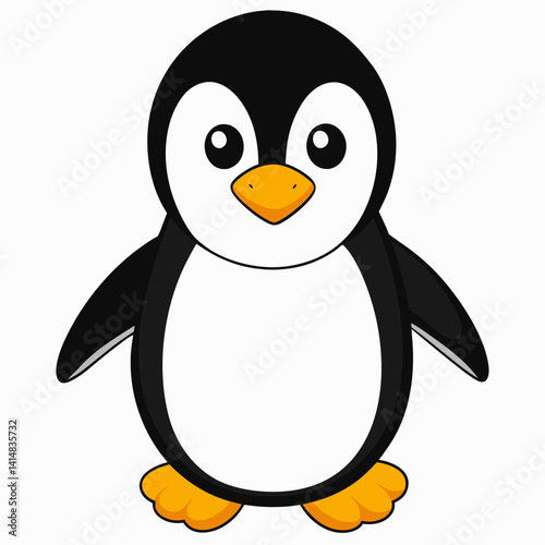 penguin on snow