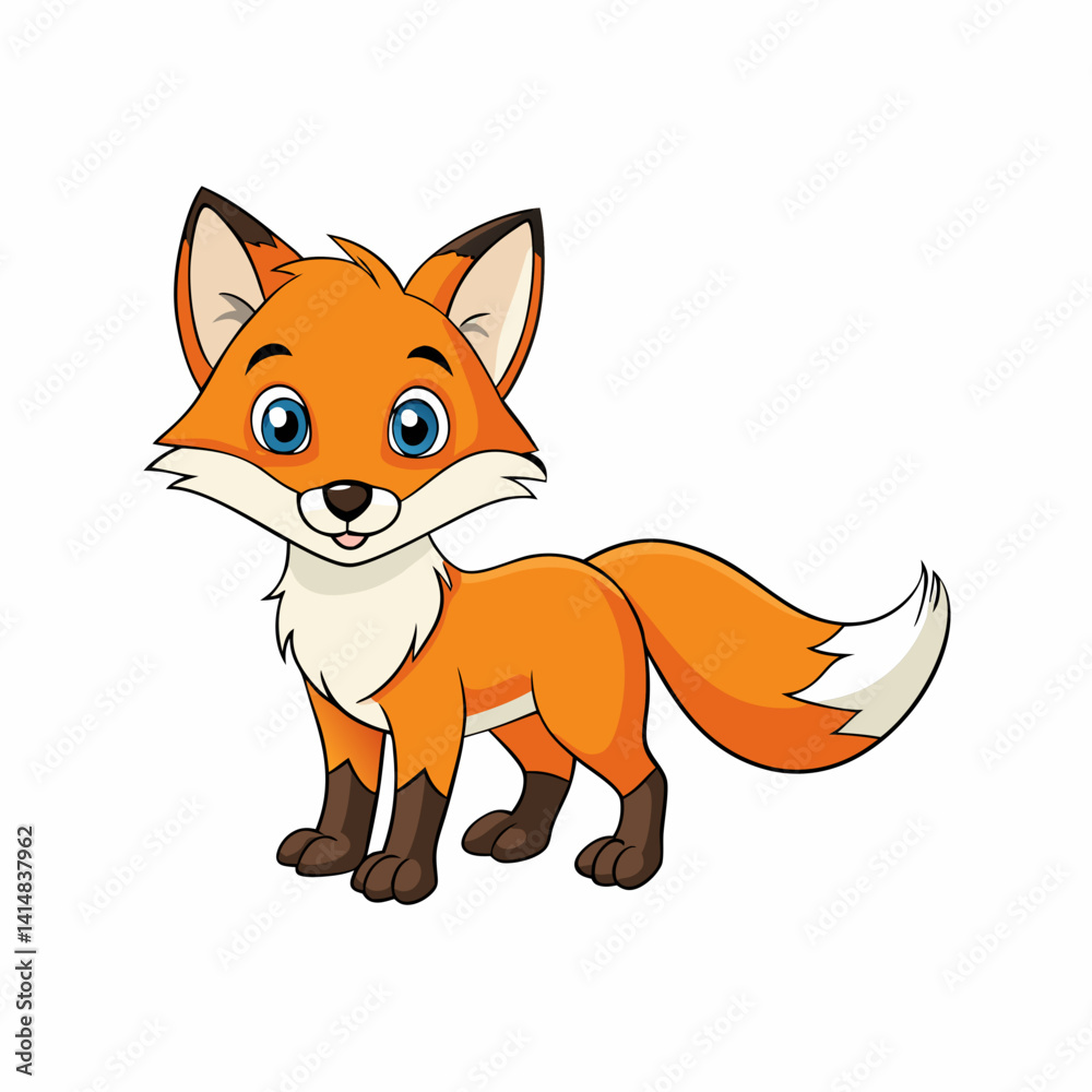 red fox cartoon red fox cartoon