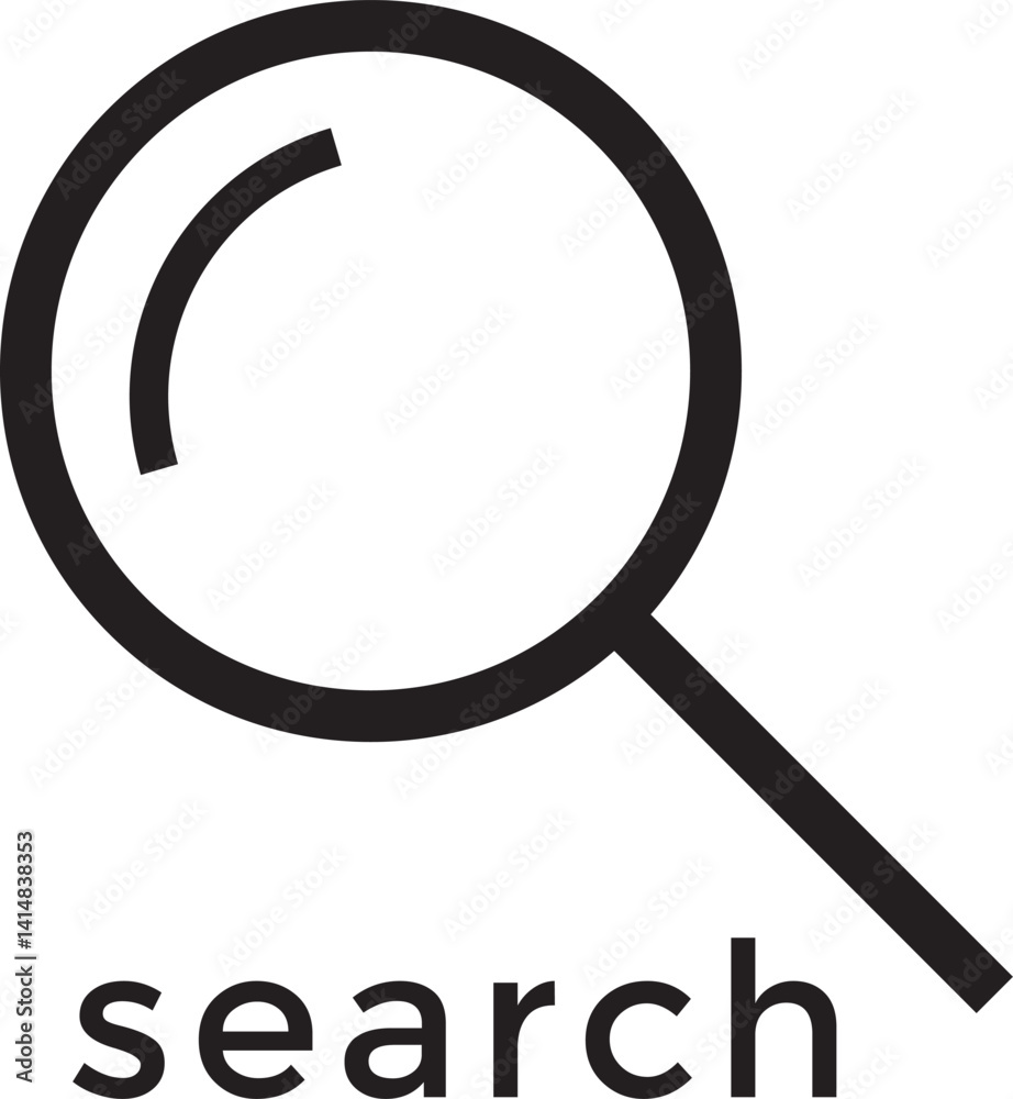 Search icon vector . Magnifying glass simple icon collection. Magnifier or loupe sign flat style - stock vector illustration
Search icon vector . Magnifying glass simple icon collection. Magnifier or loupe sign flat style - stock vector illustration