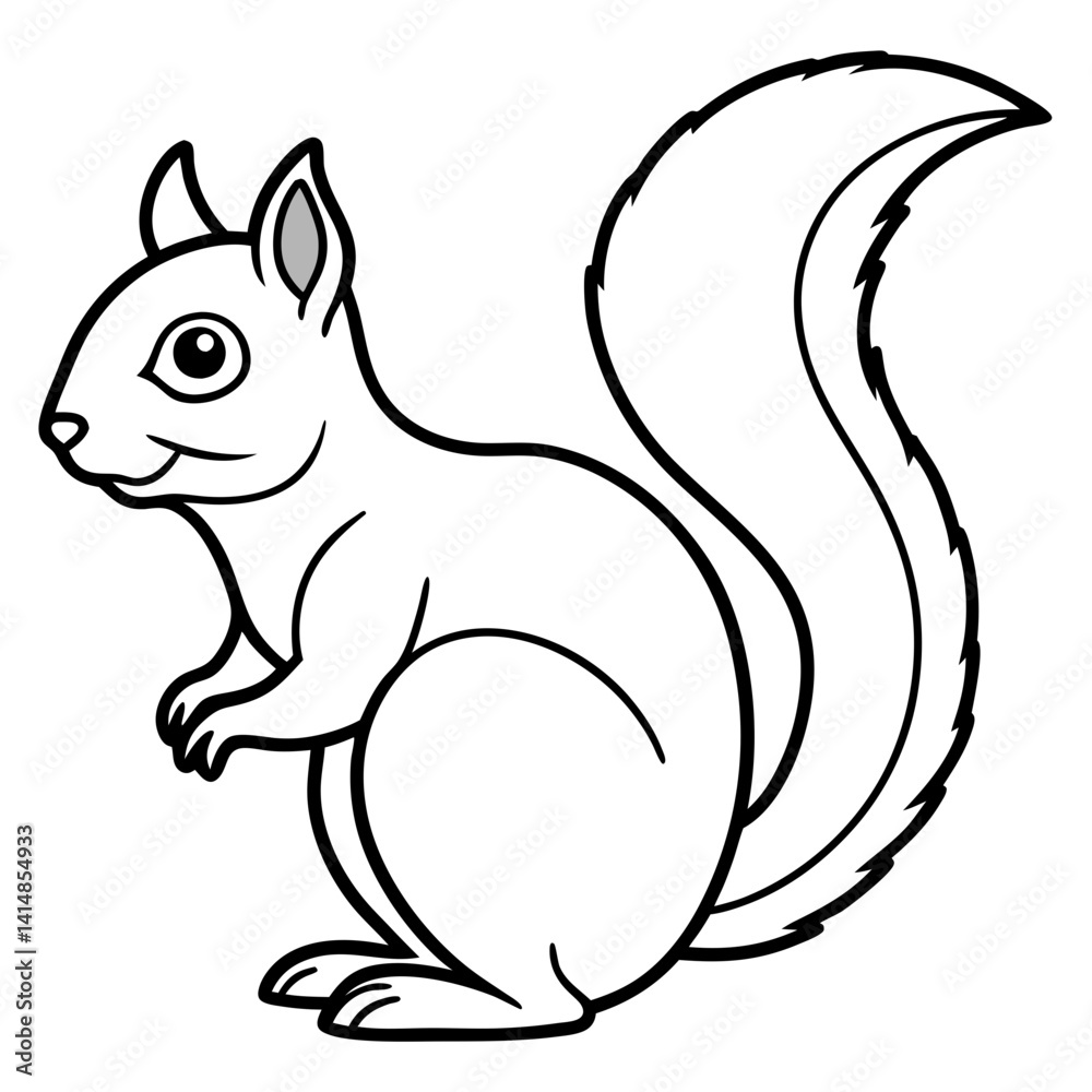 Geometric Squirrel Line Art Geometric Squirrel Line Art