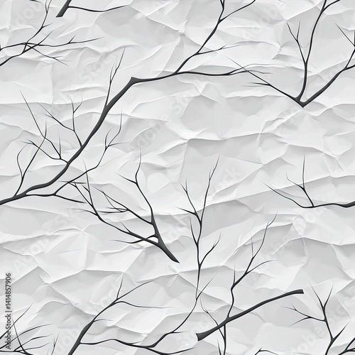 Obraz na płótnie This background features a wrinkled white paper texture, ideal for design projects and printed materials on cloth or wallpaper SEAMLESS PATTERN w salonie