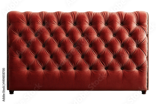 Photos Luxurious Red Velvet Tufted Headboard Rich Texture and Elegant Design perfect fo