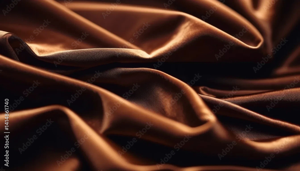 Brown draped velour as a background.