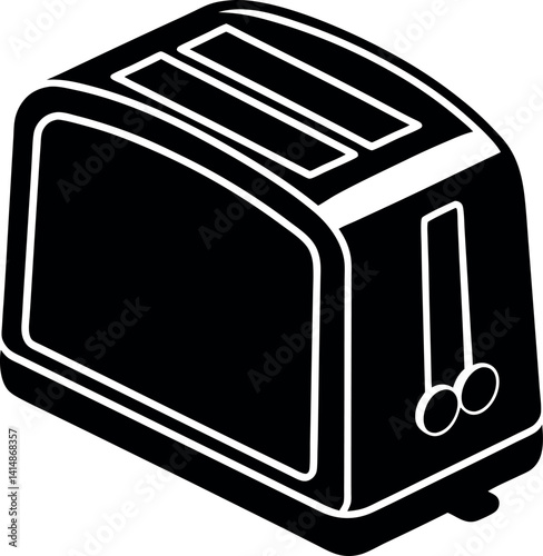 toaster with bread