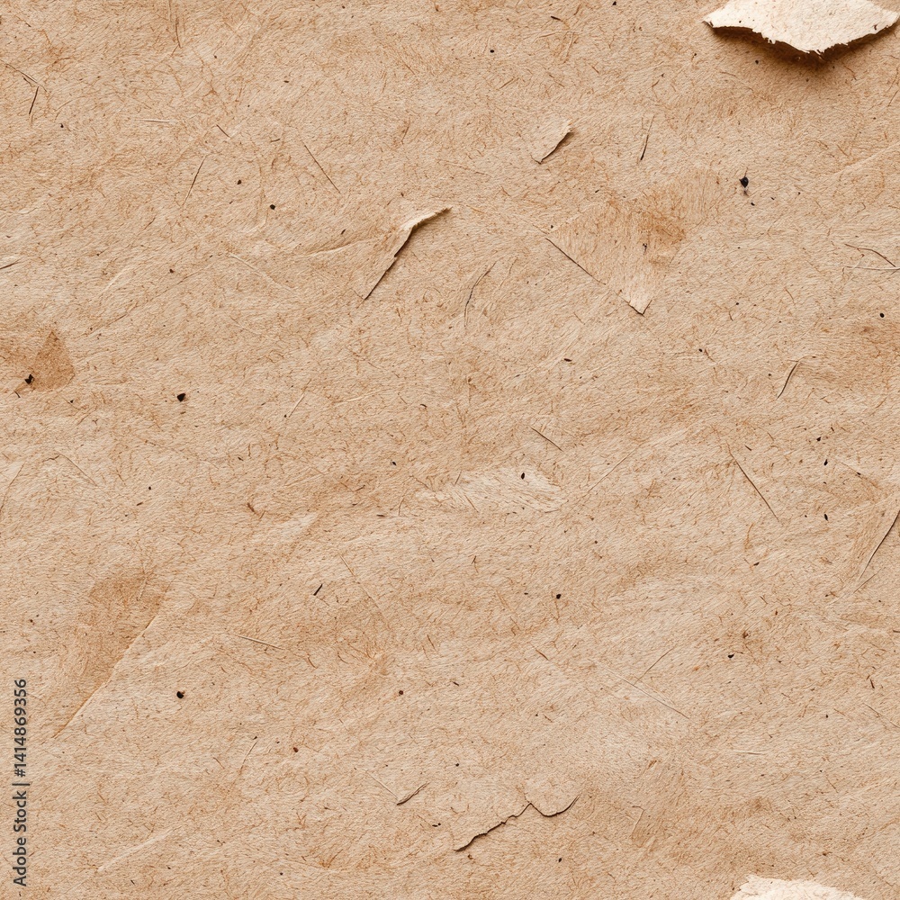 Textured brown cardboard features a uniform appearance with natural grain, perfect for overlaying different design elements SEAMLESS PATTERN