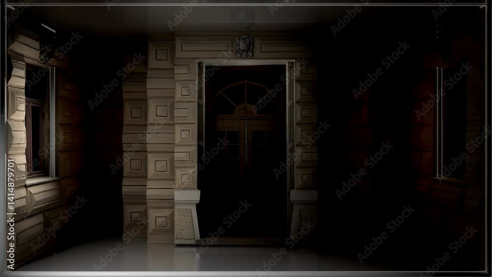 Orange Door Architectural Mapping – BPM Mode – VJ Loop

