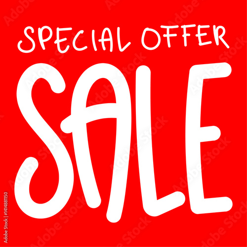 special offer sale banner or poster