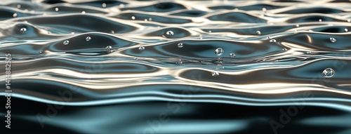 Obraz na płótnie Vibrant design showcases smooth curves and waves in stunning blue hues, creating a mesmerizing abstract background with depth w salonie