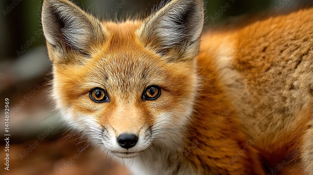 Close-up of a red fox cub Close-up of a red fox cub