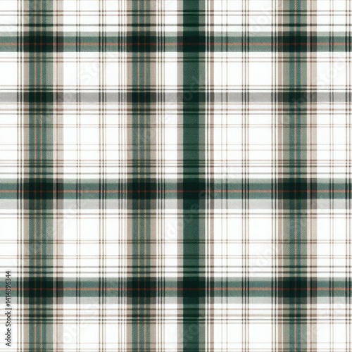 Obraz na płótnie Intricate lines form a seamless Scottish tartan plaid design featuring gray and ivory, suitable for classically styled textiles SEAMLESS PATTERN w salonie