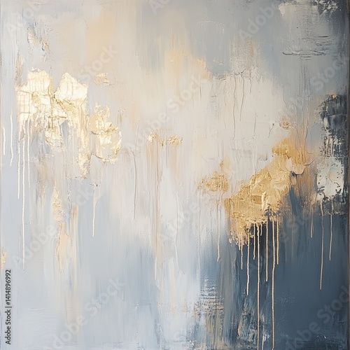 Abstract art, muted tones, gold accents (1)