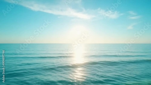 Wallpaper Mural Serene Vertical Video of Tranquil Blue Sea and Sky with Gentle Waves Torontodigital.ca