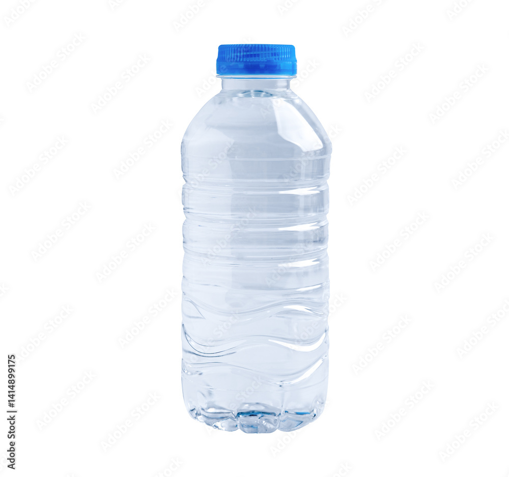 Plastic water bottle isolated on white background with clipping path. Plastic water bottle isolated on white background with clipping path.