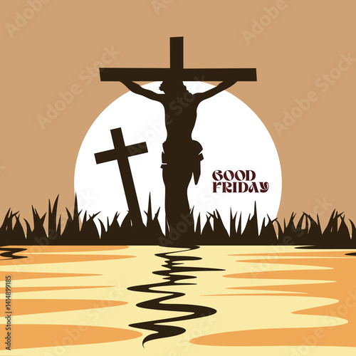 Light in the darkness ? Happy Good Friday.eps