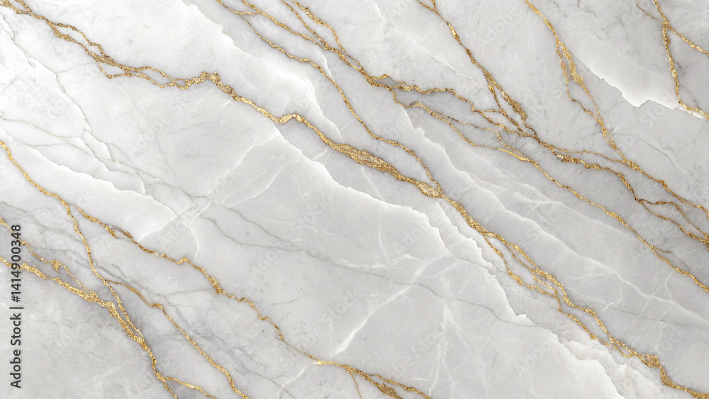 Obraz premium Close-Up View of a Marble Surface with Striking Natural Veins and Elegant Texture