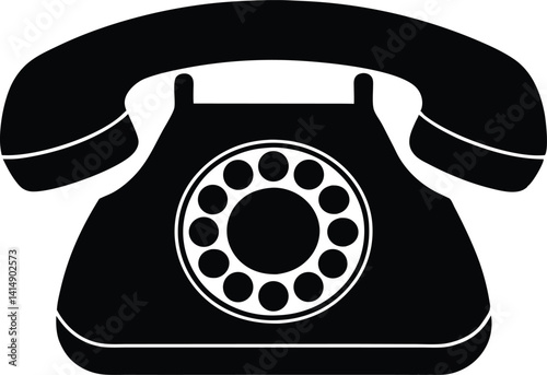 retro telephone on black, retro telephone on the table, retro telephone on white background.