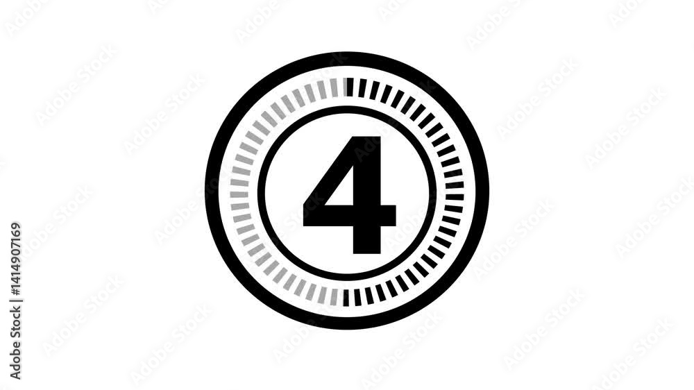 Circle countdown timer 10 sec animation, 10 second count down timer with circle with white background, Countdown timer animation from 10 to 0 seconds with alpha channel. Circle countdown timer 10 sec animation, 10 second count down timer with circle with white background, Countdown timer animation from 10 to 0 seconds with alpha channel.