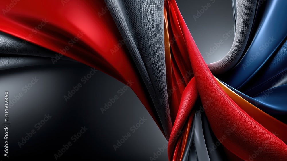 Dynamic abstract trading banner with sleek textures creating a modern visual impact