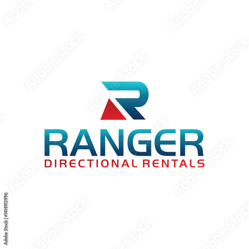 logo design initial letter r c e gradient color combination