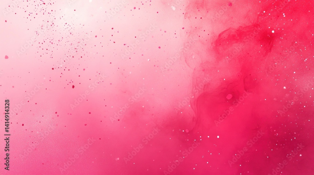 Fototapeta premium Abstract pink and white smoke with speckles.