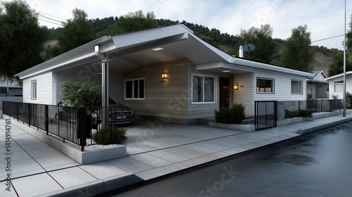 Charming single residential house in a tranquil neighborhood surrounded by nature with modern architecture