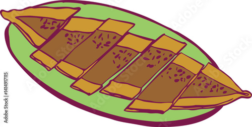 Eastern Sweets Traditional Tortilla Illustration