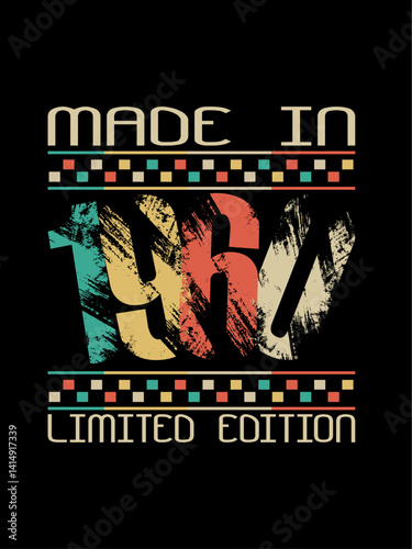 Made in 1960 Limited Edition Authentic Retro Graphic