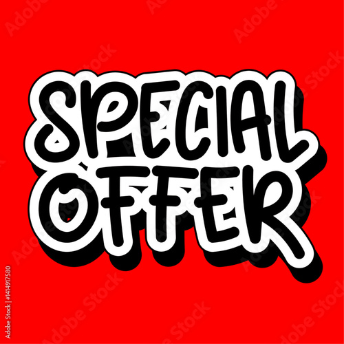 special offer sale banner or poster