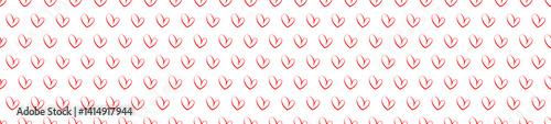 Red heart seamless pattern