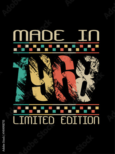 Made in 1969 Limited Edition Authentic Retro Graphic