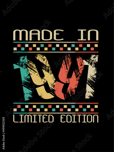 Made in 1991 Limited Edition Authentic Retro Graphic