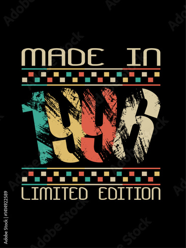 Made in 1996 Limited Edition Authentic Retro Graphic