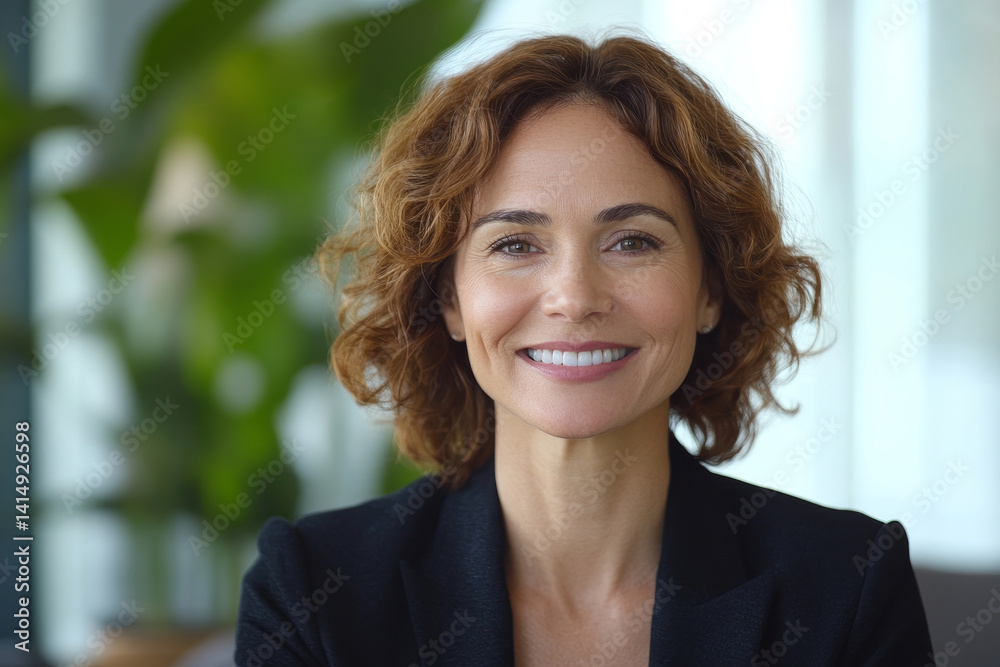 Smiling mature business woman hr holding cv document at job interview. Happy mid aged professional banking manager or lawyer consulting client sitting Smiling mature business woman hr holding cv document at job interview. Happy mid aged professional banking manager or lawyer consulting client sitting