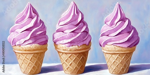 Sweet Treats in Light Purple Cones