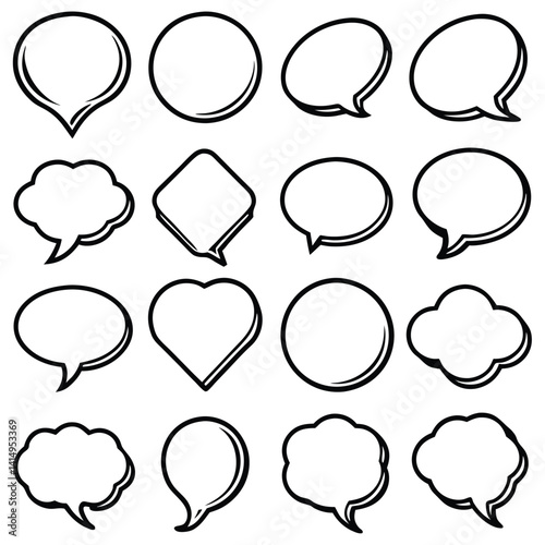 Collection of Comic Speech Bubbles (1)