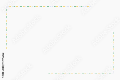 Border frame decorative angle vector background
